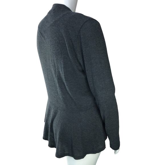 Fresh Produce Womens Size XXL Cardigan Sweater Open Peplum Grey Gray USA Made - Picture 8 of 15